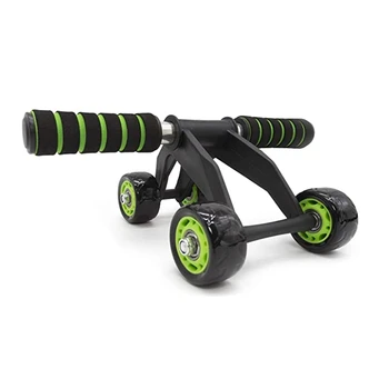 

Abdominal Trainer with Padded Knee Mat,4 Wheels - Abdominal Fitness Roller with Padded Anti-Slip Handles with Exercises
