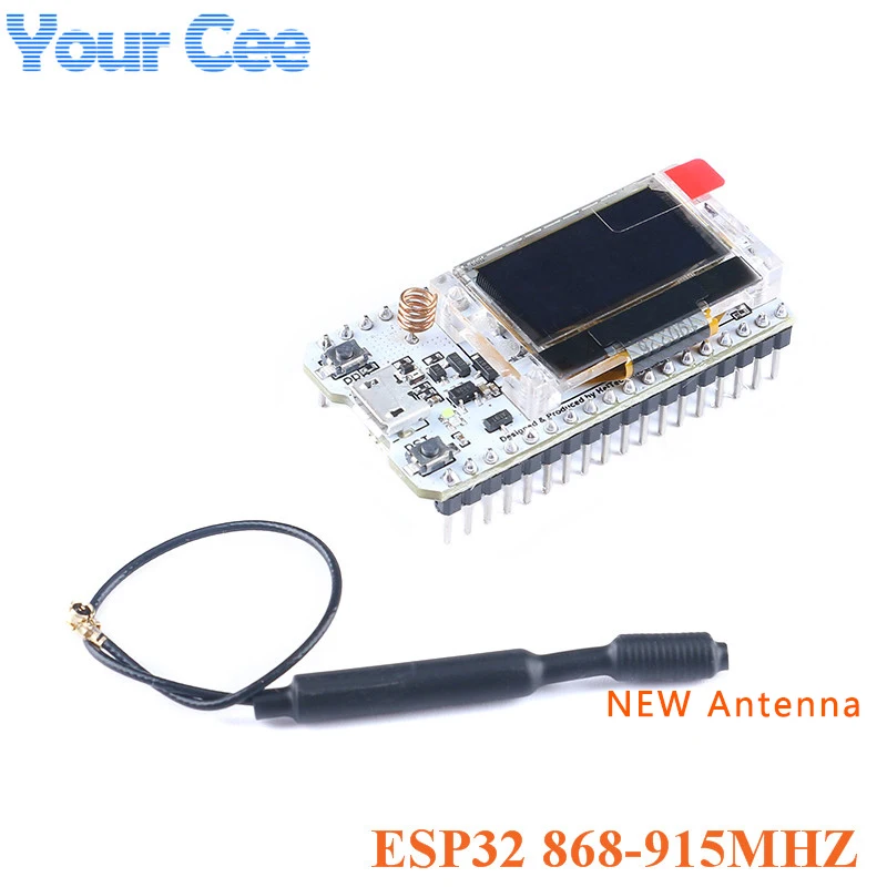 Модуль LoRa ESP32 Oled wi fi SX1276 868 мгц/915 мгц IOT с антенной для Arduino электронный комплект