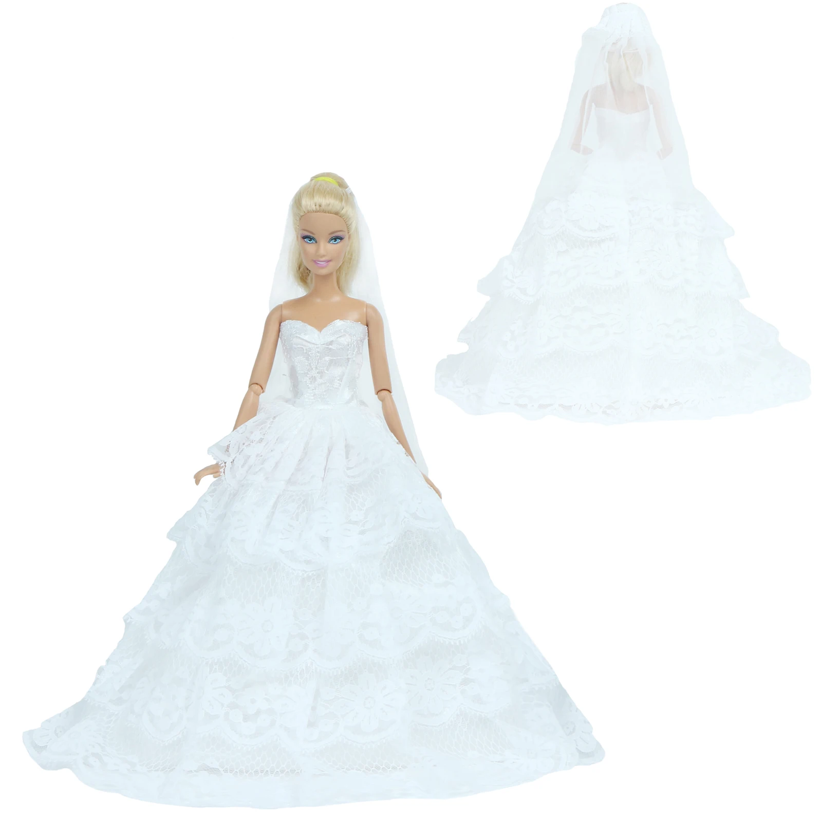 white dress doll