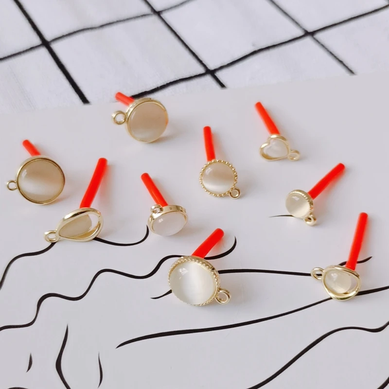 

DIY Jewelry Accessories Jade Sense Package Phnom Penh Single Hanging Earring Earrings Accessories Material