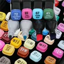 1 pack/set Цвет арт Марка ювелирных изделий комплект с двойной головкой 30/40/60/80 художественный эскиз жирной на спиртовой основе Mark анимационный комикс-студентки