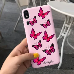 Lover Heart Silicone Soft TPU Back Cover - Stylish Protective Case in 5.0 Size for Samsung A2 Core (Butterfly-c01)