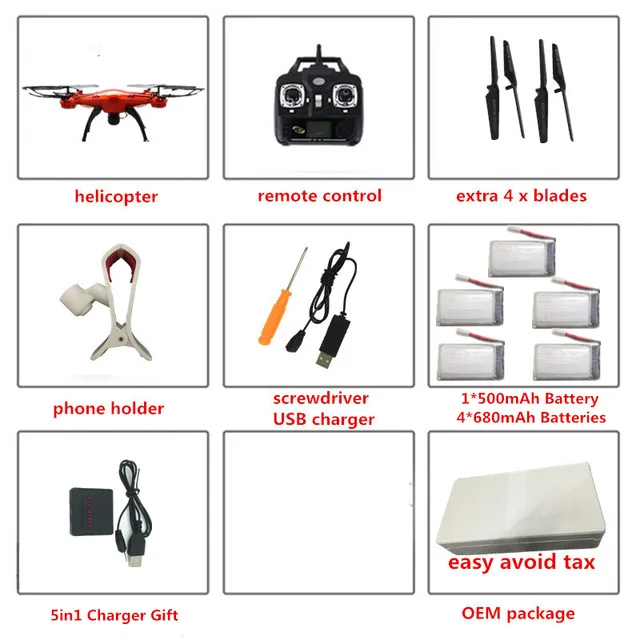 SYMA X5SW Радиоуправляемый Дрон с wifi FPV камерой Квадрокоптер с камерой HD камера Дрон 4CH Радиоуправляемый вертолет VS SYMA X5C H31 - Цвет: Orange 2