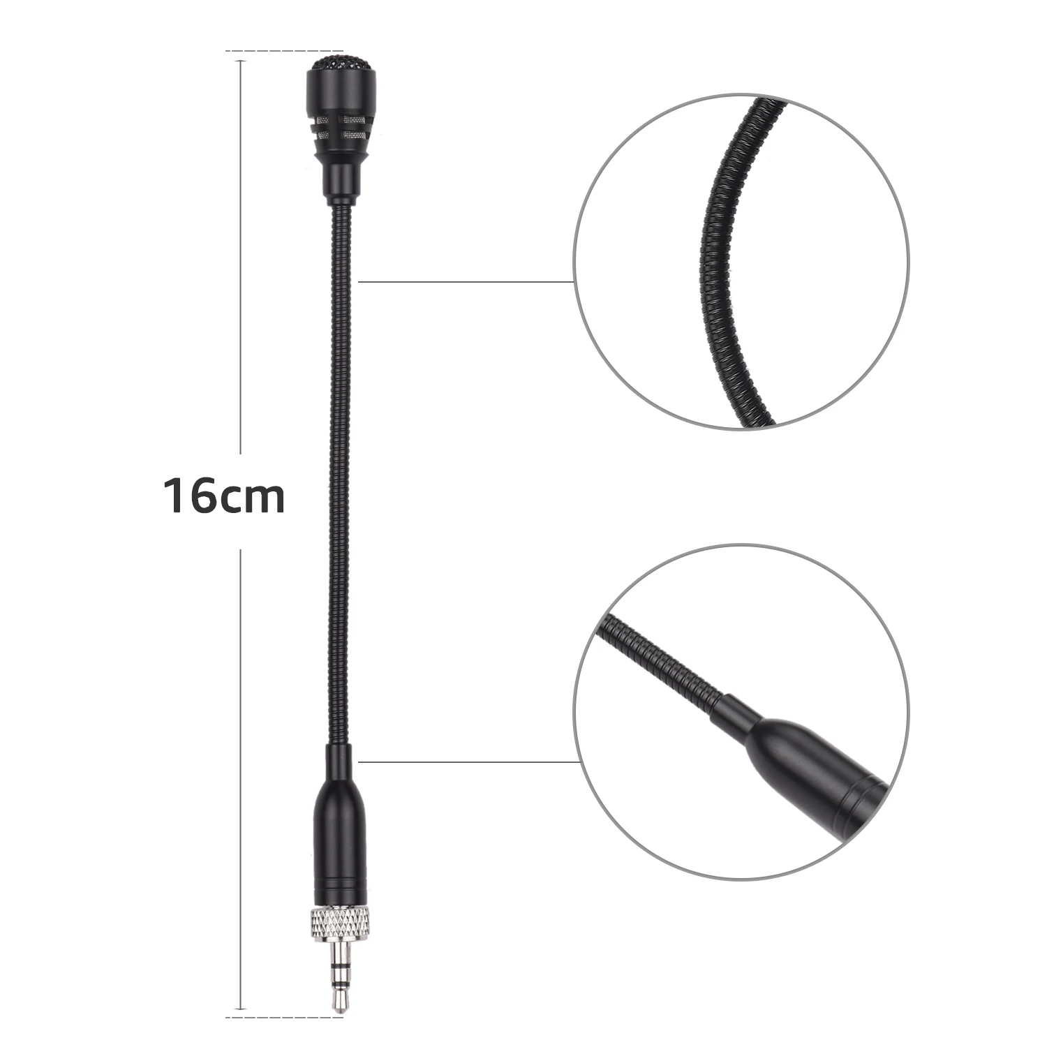 ACEMIC GM12 гибкий конденсаторный микрофон с 3,5 мм разъем TRS для sony UWP D11 D12 беспроводной микрофон передатчик