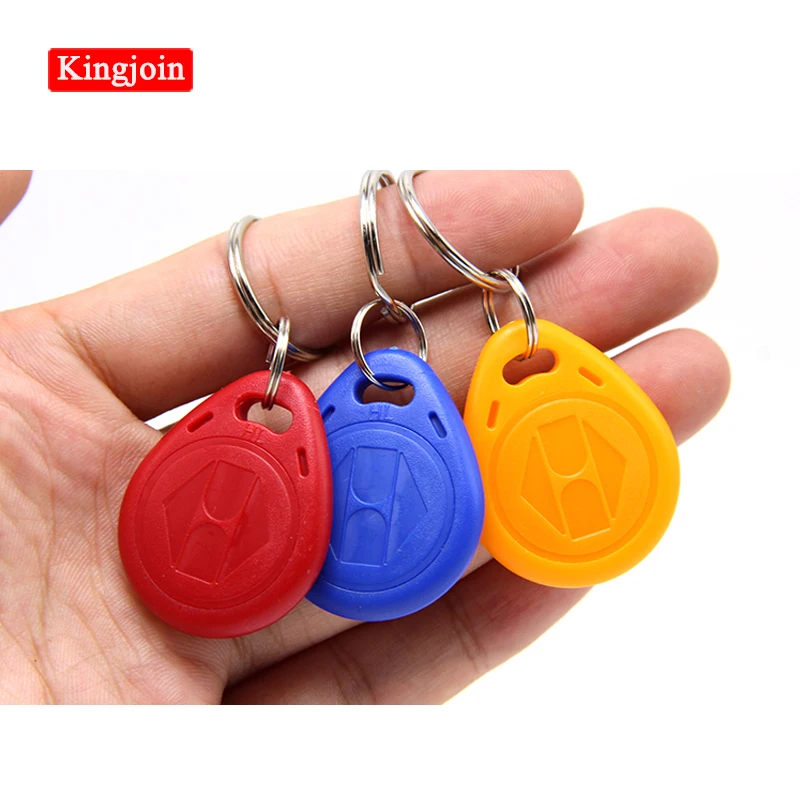 KINGJOIN 10 шт./лот RFID карты 125 кГц Rfid брелоки тег (bule красный желтый) для смарт ворот