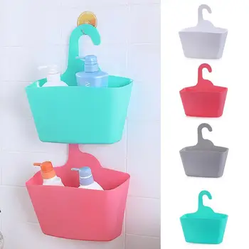 

Portable Kitchen Bathroom Desktop Plastic Storage Hanging Bag Organizer Multi-layer Shower T1P0