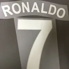 Высокое качество 2008 UCL#7 Ronaldo Nameset печать настроить любое имя номер железная футбольная нашивка