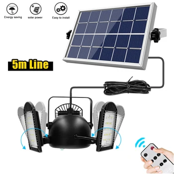 

Solar Garage Lamp LED Solar Garden Light Outdoor Pendant Light IP65 Waterproof Solar Powered Security Lampfor Countyard Street