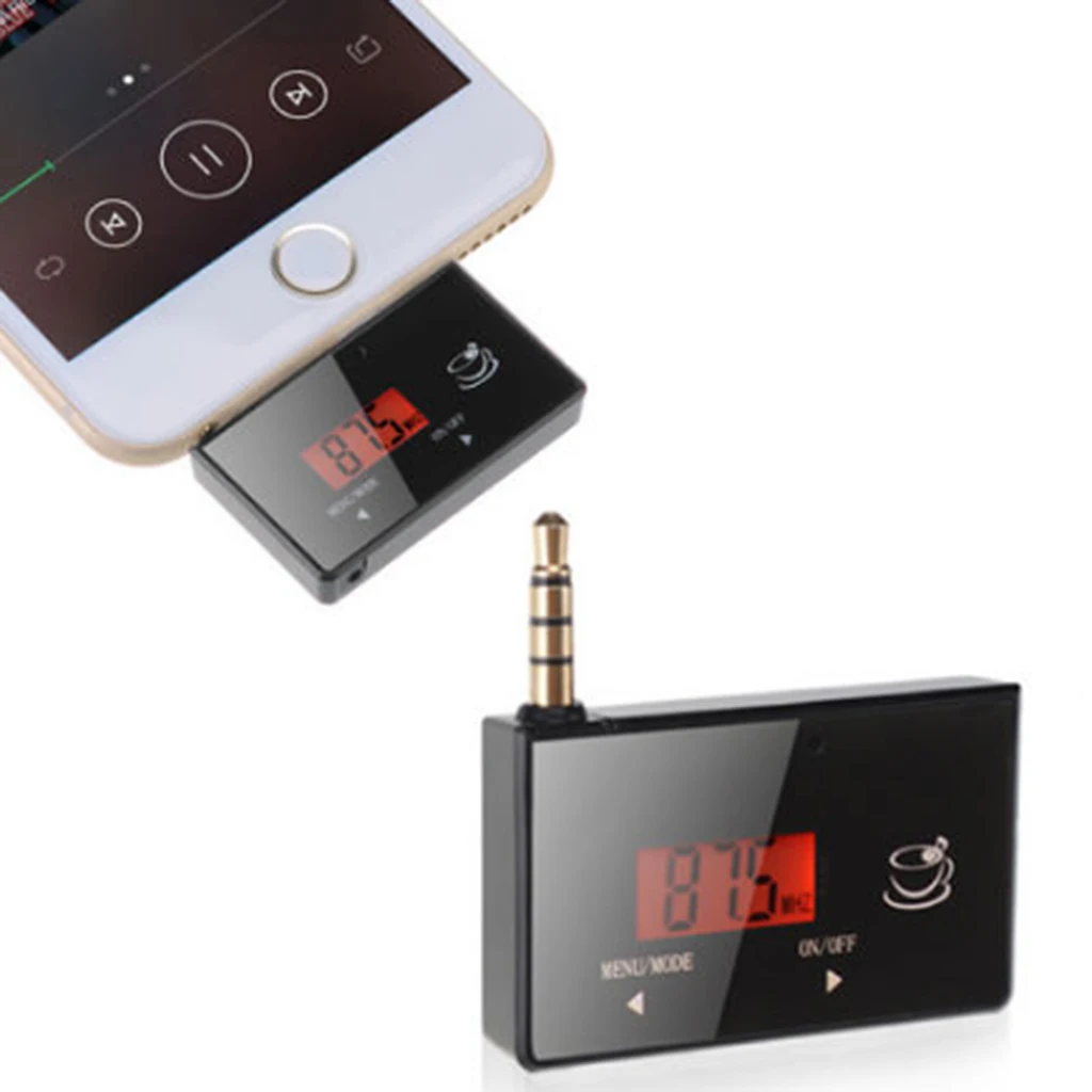 3.5mm Aux Auxiliary Music Receiver Car Stereo Radio FM Transmitter MP3 Phone