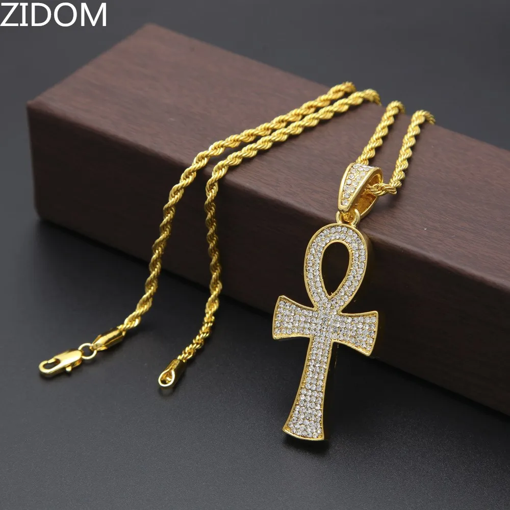 Ожерелье с подвеской крестом в виде ключа жизни|egyptian ankh|bling blingnecklace key |