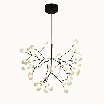 

Modern Acrylic LED Chandelier Firefly black gold tree branch chandelier Hanging Light For Living room bed room G4 Lustres