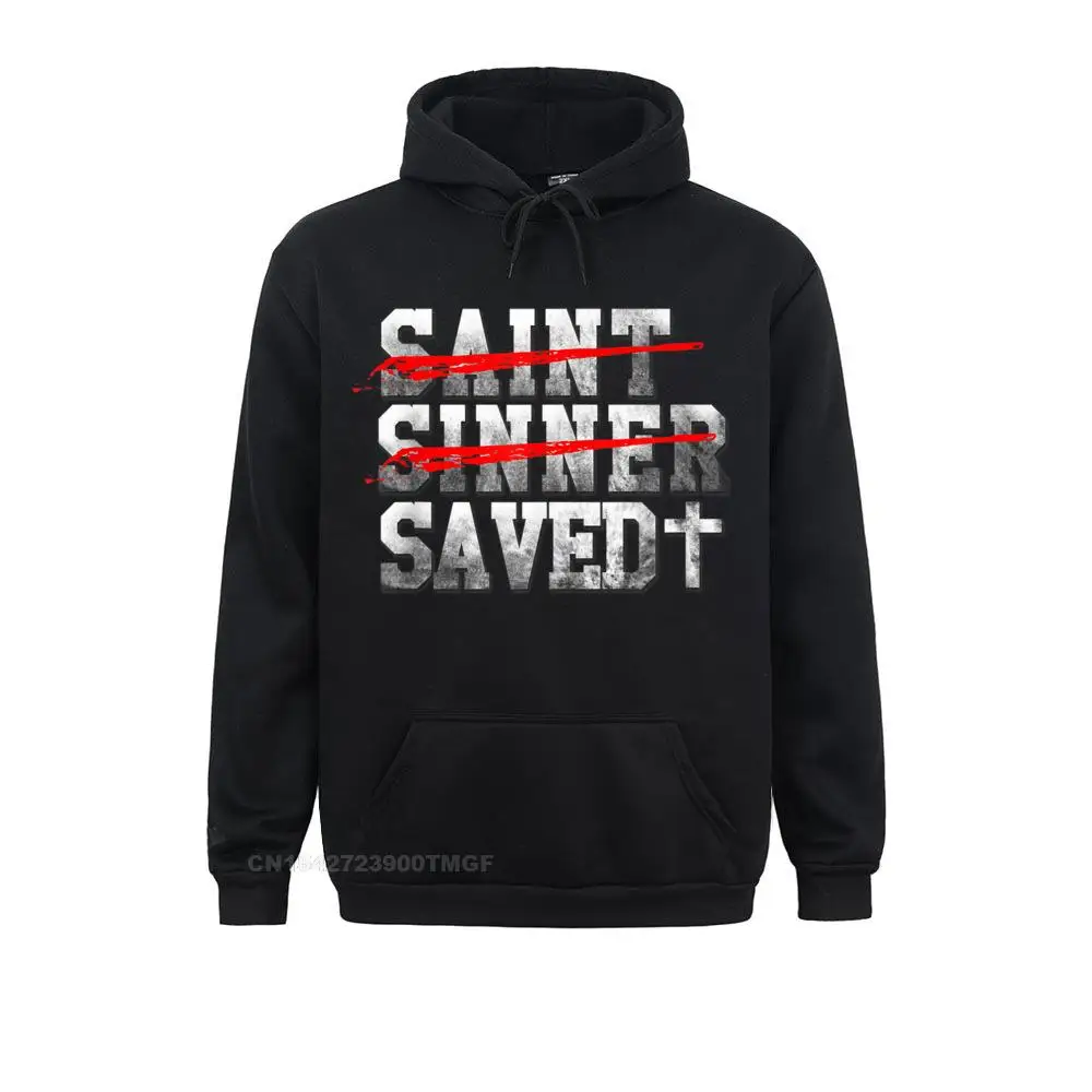 Oversized Mens Hoodies Saint Sinner Crossout Saved Christian T-Shirt__18906 Camisa Sweatshirts Long Sleeve Normal Clothes  Saint Sinner Crossout Saved Christian T-Shirt__18906black