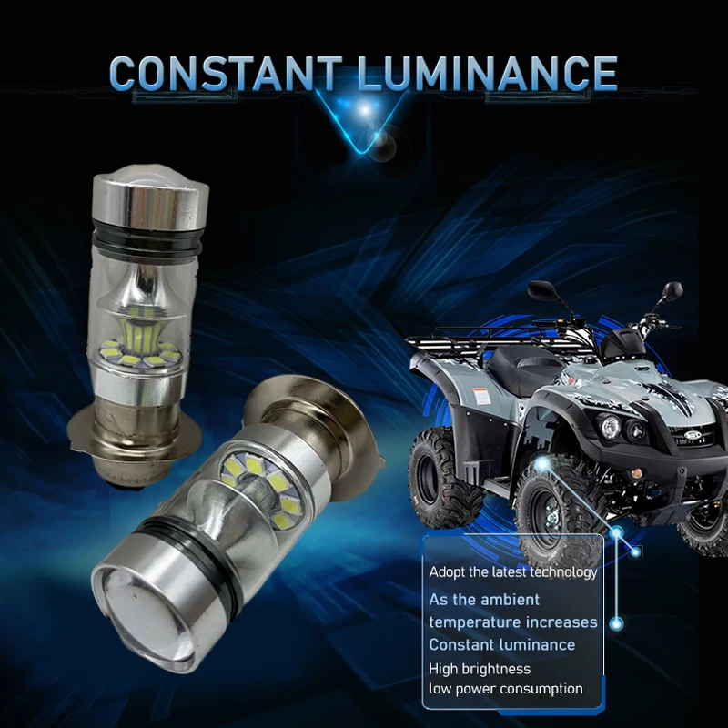 

03-08 LTZ400 100W 6000K 1100LM H6 LED Headlight Light White ATV For Suzuki LTZ 400 Z400 QUADSPORT 2003 2004 2005 2006 2007 2008