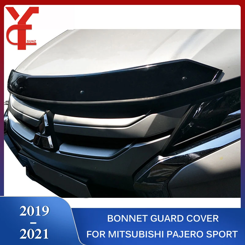 

2019 bonnet guard For Mitsubishi pajero sport 2019 2020 2021 montero sport 2019 2020 2021 accessories scoops hoods YCSUNZ