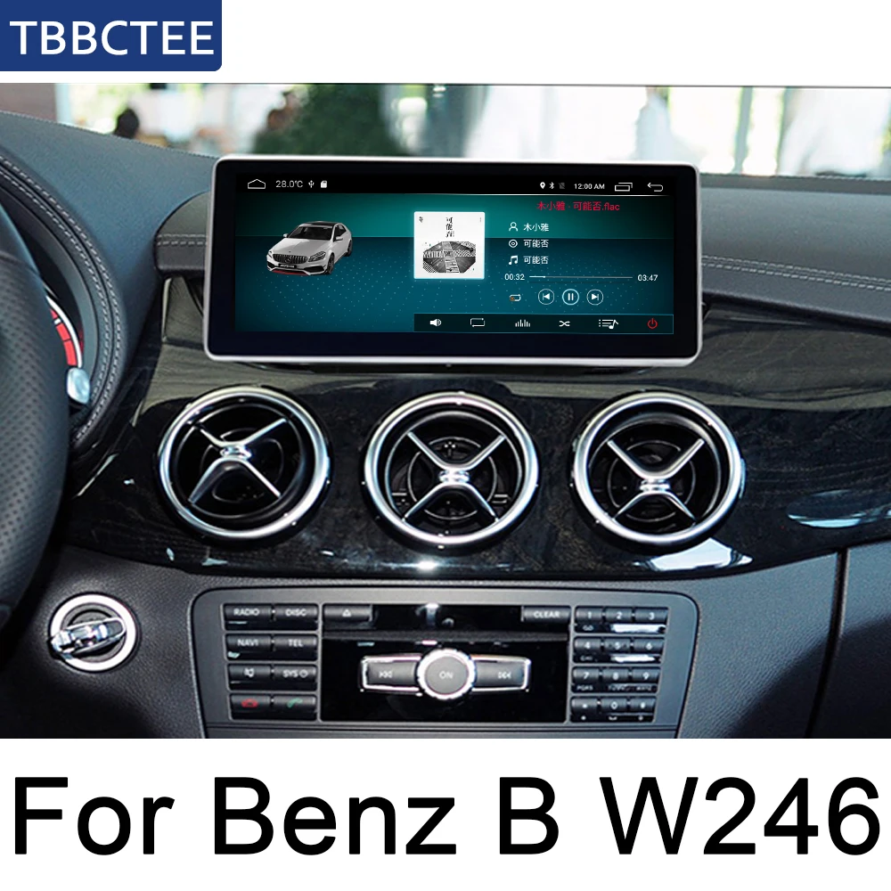 Для Mercedes Benz B Class W246~ NTG 10,2" gps андроид мультимедийный проигрыватель стерео дисплей навигация Сенсорный экран wifi