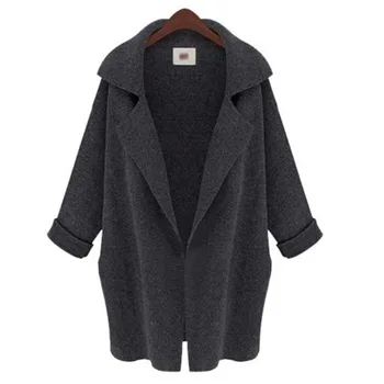 

2019 Autumn And Winter Woolen Coat Female Mid-Long New Korean Temperament women's Popular Outerwear Woolen Coat New