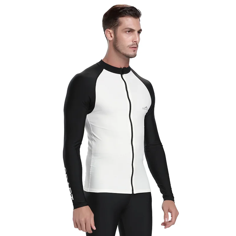 Sbart Men Women UV Protection Long Sleeve Rash Guard Surfing T-Shirt Lycra Bathing Diving Suit Shirt Jellyfish Swim Beach Tops