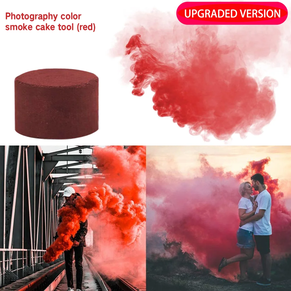 2020 красочные дымовые таблетки сгорание смог торт эффект дымовая бомба