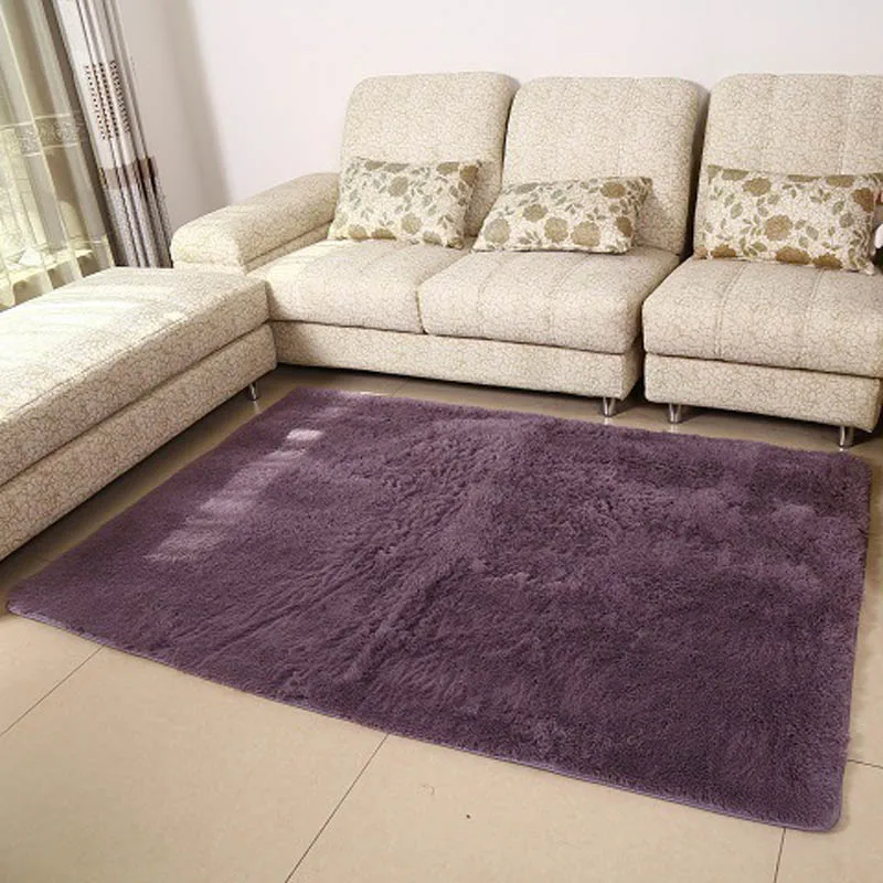 Ковер Однотонный розовый фиолетовый напольный ковер для Гостиная дома утепленные нескользящие для ванной комнаты Кухня коврик ковер мягкий плюшевый детский коврик для комнаты Alfombra
