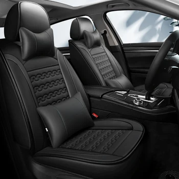 

Full Coverage Eco-leather auto seats covers PU Leather Car Seat Covers for ssangyong actyon korando kyron rexton