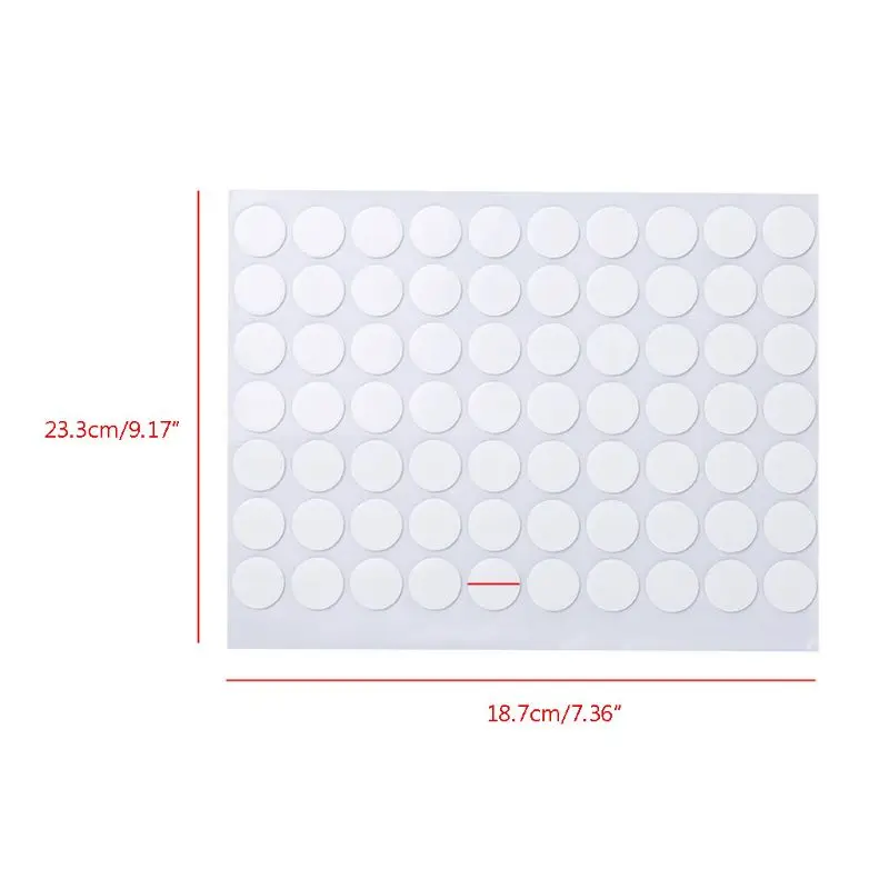 70Pcs Multi-Verwenden Runde Aufkleber Silikon Doppelseitige Klebrige Punkte Selbst Klebe Punkte Aufkleber für DIY Handwerk 20mm