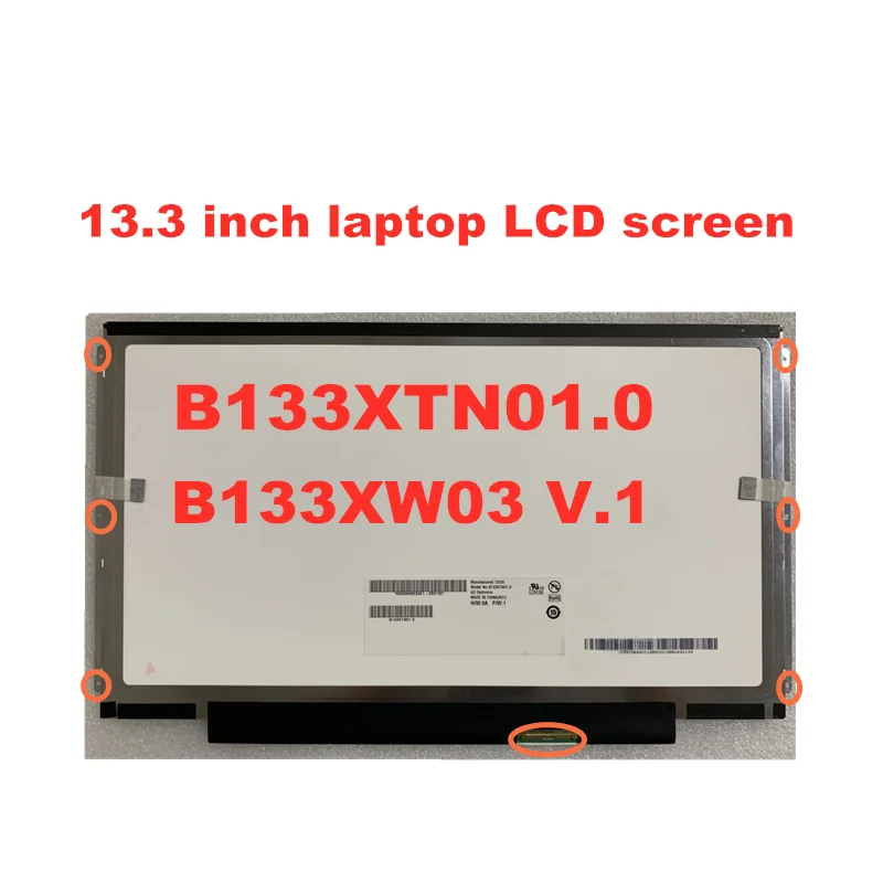 Бесплатная доставка B133xw01 v.2 B133XW03 V.3 LTN133AT18 B133XTN01.0 LP133WH2 TLA4 B133XW01 V2 TLM1 1366*768 40pin|ЖК-экран