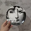 Variety Face Plate Round Ceramic Dish Eating Serving Dish Human Face Sauce Plate Retro Lady Female Home Decorative Plates 6 Inch ► Photo 2/6