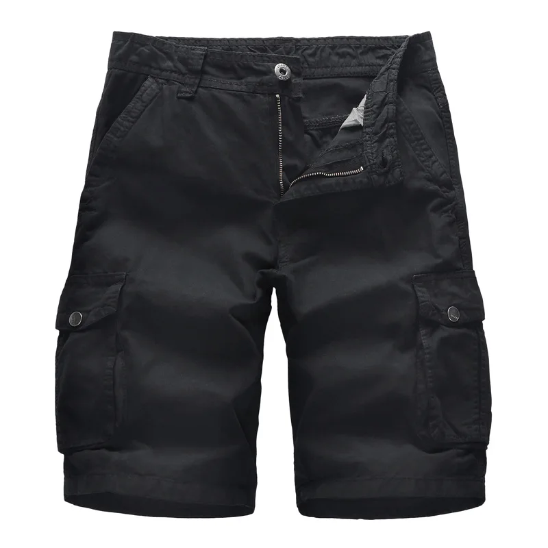 

Summer Men's Cargo Shorts Overalls Military Short Pants Casual Multi-pocket Loose Khaki Casual Fitness Plus Size Short Shorts
