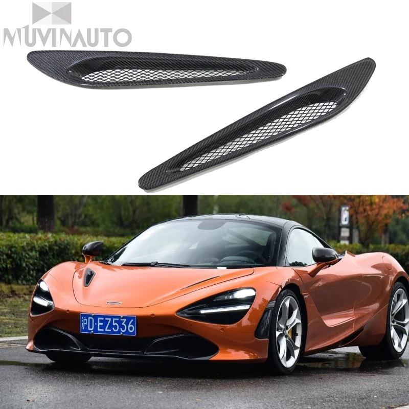 For Mclaren 720s Carbon Fiber Hood Vents Engine Cover Into Vent