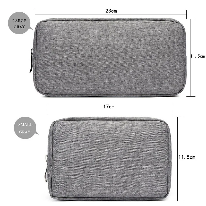 Travel Solid Make Up Bags Carrying Wash Cosmetic Tote Makeup Beauty Cable Organizer Toiletry Kit Pouch Storage Cosmetic Case Bag 4