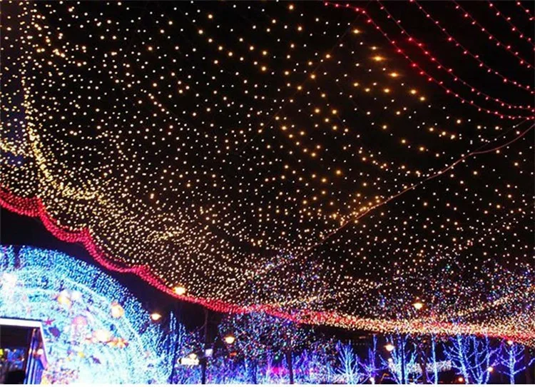 Внутренние и наружные светодиодные мигающие лампы, водонепроницаемые небесно-Звездные огни, праздничные украшения, Ins, Рождественский шар, гирлянда QW118