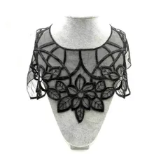 Вышивка шеи воротник diy Ложные воротнички Водорастворимая москитная сетка Женская бутоньерка трехмерные кружевные аксессуары