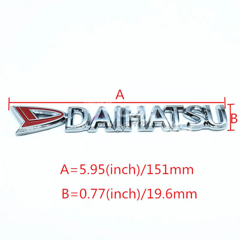 DAIHATSU ABS пластик хром авто задний багажник номер/буква логотип значок эмблема наклейка автомобиля Стайлинг авто аксессуары