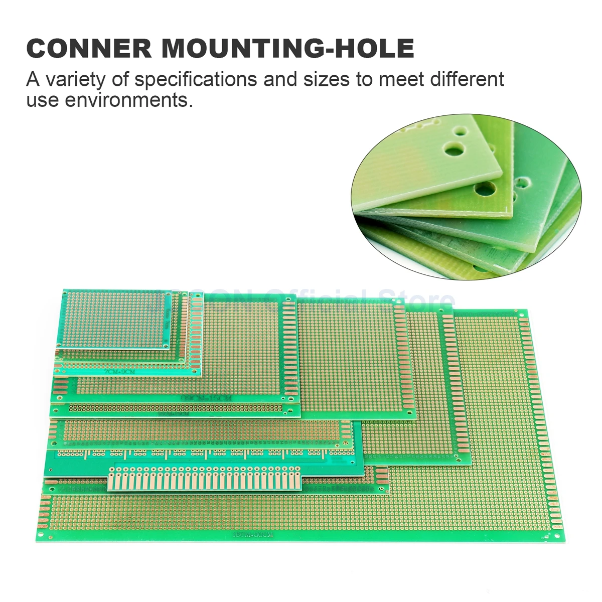 PCB 프로토타입 보드 회로 프로토보드 범용 DIY 단일 구멍 납땜 플레이트, 각 크기 5x7, 6x8, 7x9, 9x15 cm, 20 개
