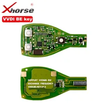 Xhorse vvdi original be key pro, versão melhorada perfeitamente withsmart key shell 3 botão para mercedes benz com montagem de logotipo