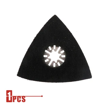 

80*80*80mm Triangular Sanding Pad Durable Stainless Steel Polishing Disc Hook Loop Oscillating Multi Tool for Multimaster