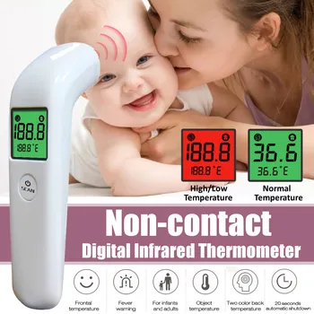 

Non-contact Infrared Forehead Thermometer for Adults and Children with Lcd Display Digital Laser Temperature Tool