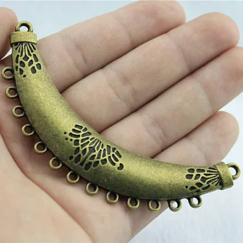 

Wholesale Jewelry Lots Antique Bronze Color 95mm Necklace Bracelet Charms Jewelry Accessories 12 Pieces