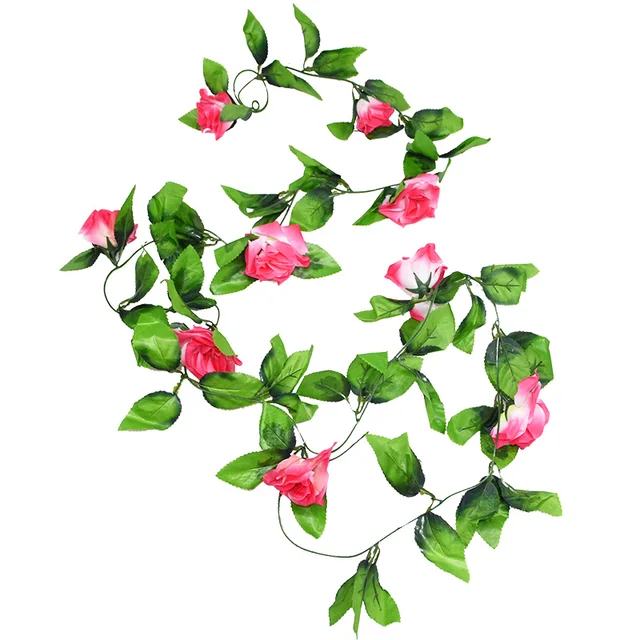 180cm Fake Ivy Wisteria Flowers Artificial Plant Vine Garland for Room Garden Decorations Wedding Arch Baby Shower Floral Decor 230cm H04