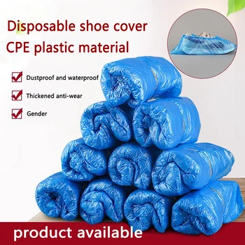 

300Pcs Plastic Disposable Shoecovers Waterproof Boot Covers Homes Overshoes Elastic Protective For Shoescovers Anti-contact