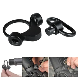 Qd tático sling adaptador de montagem 2 posição rápida destacam receptor duplo loop caça acessórios