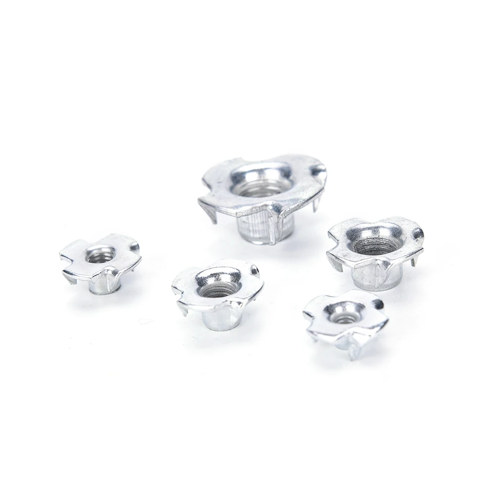M4 M5 M6 M8 M10 Threaded Insert Nut Furniture Nuts For Wood Hex Socket Screw Flanged Barbed Zinc | Обустройство дома