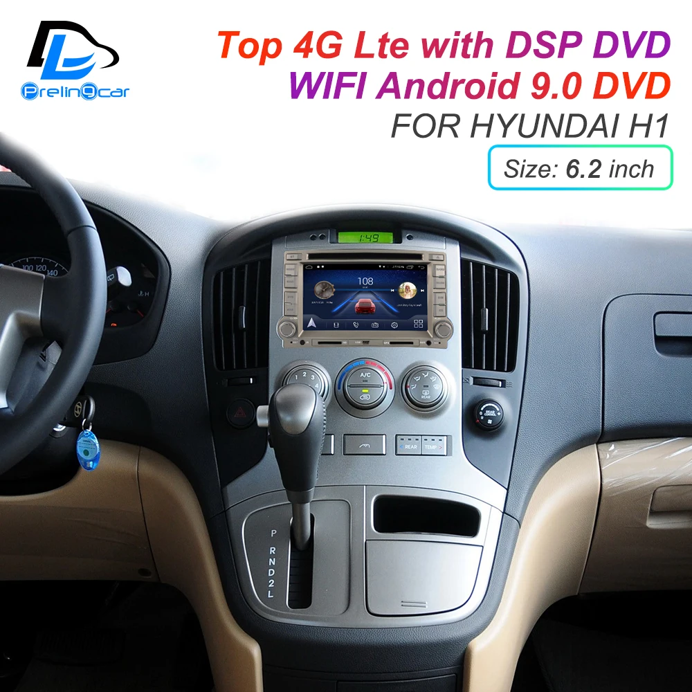 Android 9,0 DSP сабвуфер 4G Lte мультимедийный dvd-плеер для hyundai H1 2010 лет автомобильный монитор Радио Стерео навигационная система