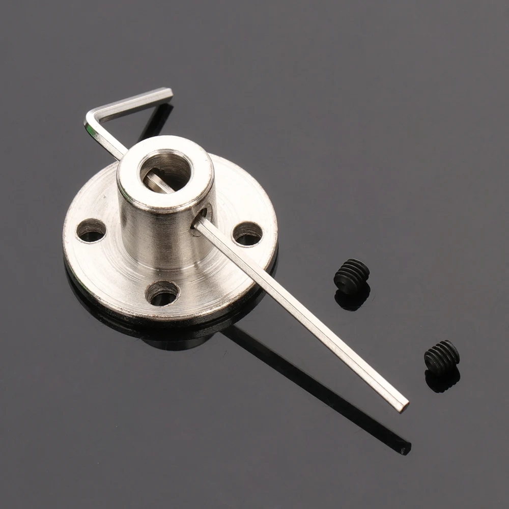 5-6mm High Hardness Electroplate Steel Flange Shaft Coupling Rigid Motor Guide Axis Bearing | Инструменты