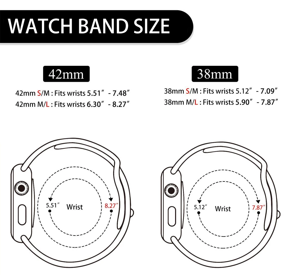 Силиконовый ремешок для Apple Watch 38 мм 42 мм iwatch 5 ремешок 44 мм 40 мм спортивный браслет резиновый ремешок для iwatch 4 3 2 1
