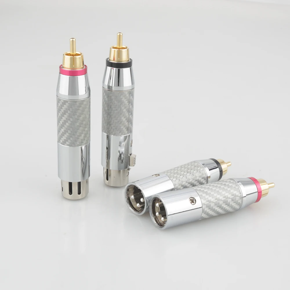 In Fibra Di Carbonio Equilibrato Maschio Femmina Xlr Spina A Spina Del Rca Hi-Fi Connettore Xlr 3 Spille Femmina A Rca Maschio Audio Adattatore Martin