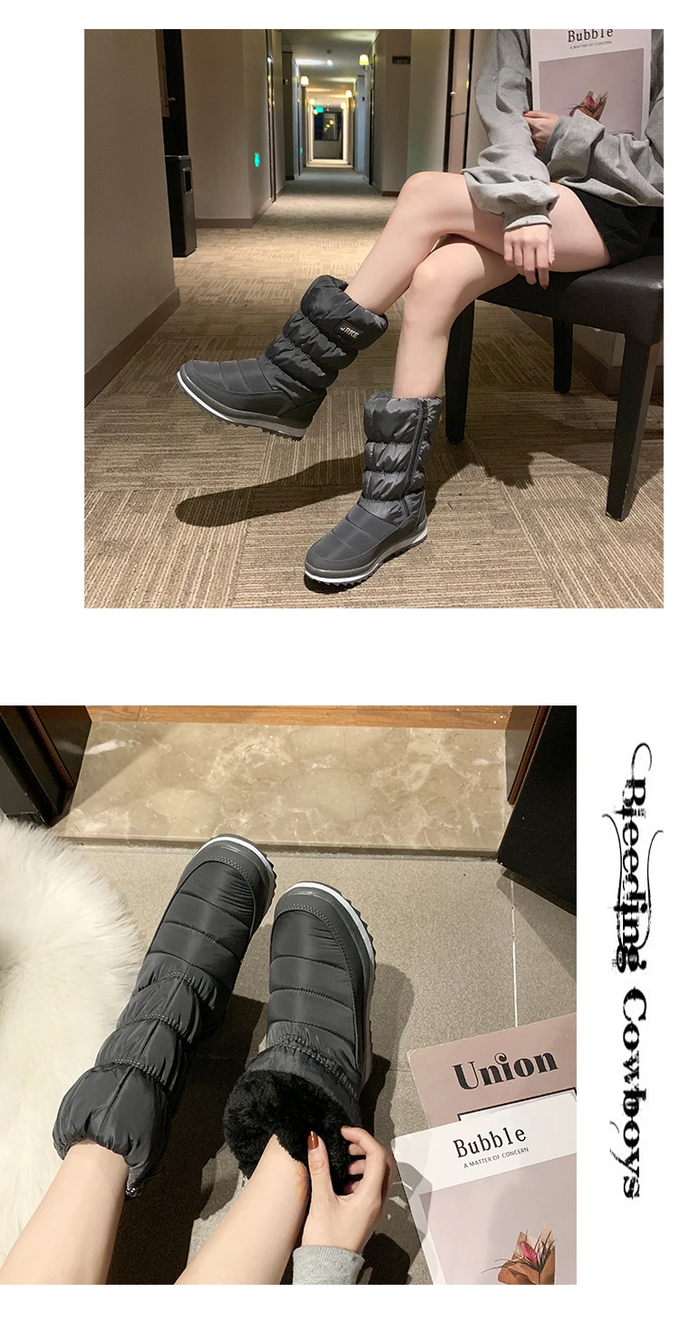Женские ботинки; короткие зимние сапоги-трубы на плоской подошве; новые женские зимние теплые ботинки martin с Плюшевым Мехом на нескользящей толстой подошве; цвет белый