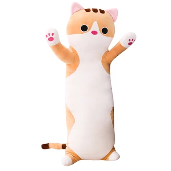 

Plush Toys Animal Cat Cute Creative Long Soft Toys Office Lunch Break Nap Sleeping Pillow Cushion Stuffed Gift Doll for Kids Toy