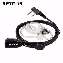 Retevis PTT MIC портативная рация с наушниками гарнитура для KENWOOD BAOFENG UV-5R BF-888s Retevis H777 RT22 TYT HYT Walkie Talkie C9003A