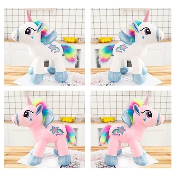 

20cm Lovely Cartoon Unicorn Plush Toy Lucky Soft Rainbow Wings Cute Horse Stuffed Dolls Baby Kids Toys Birthday Gift